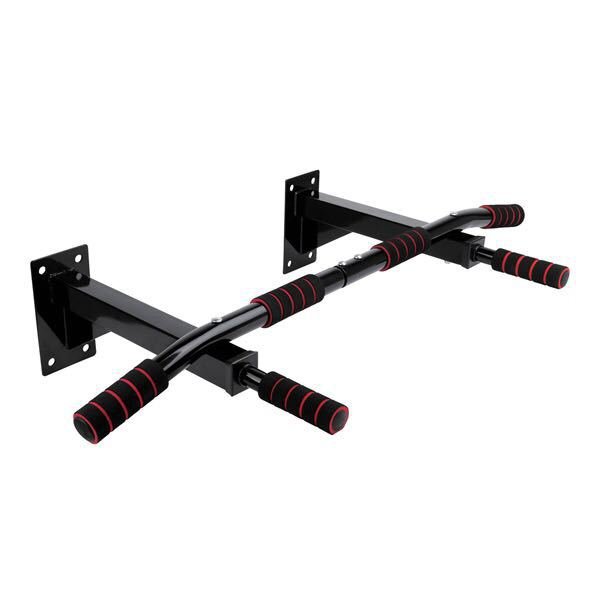 Reinforced Indoor Wall-Mounted Pull-Up Bar and Dip Station Fitness Equipment